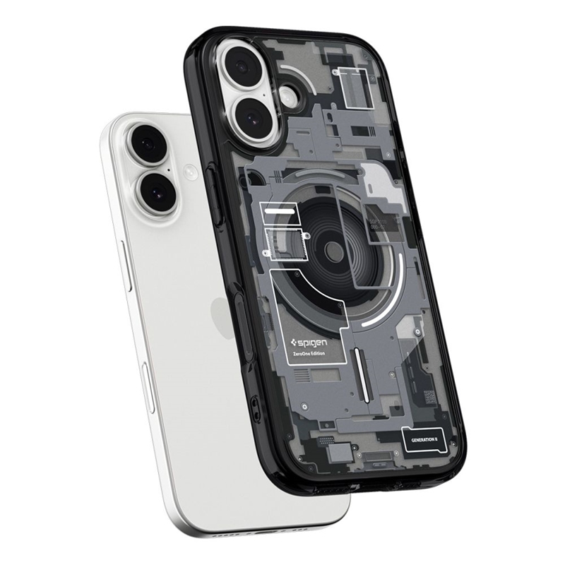 Spigen Ultra Hybrid Mag MagSafe - Etui do iPhone 17 (Zero One Black)