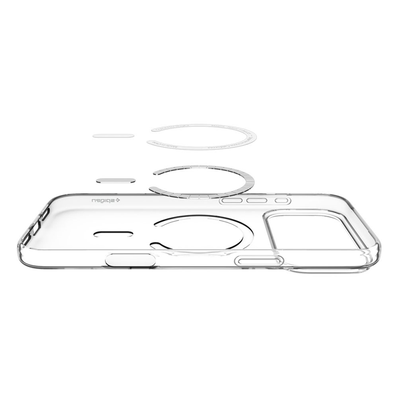Spigen Liquid Crystal Mag MagSafe - Etui do iPhone 17 Pro Max (Clear/White)