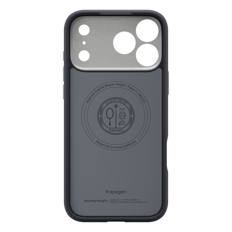Spigen Nano Pop Mag MagSafe - Etui do iPhone 17 Pro (Black Sesame)
