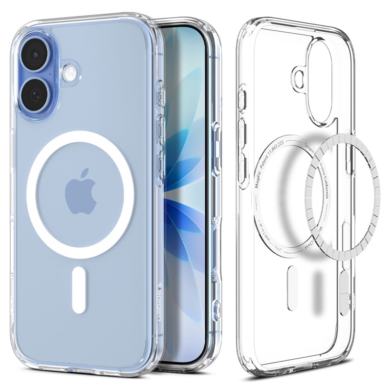 Spigen Ultra Hybrid Mag MagSafe - Etui do iPhone 17 (Clear/White)