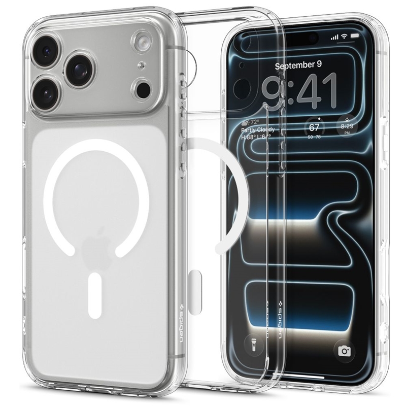 Spigen Ultra Hybrid Mag MagSafe - Etui do iPhone 17 Pro (Frost White)