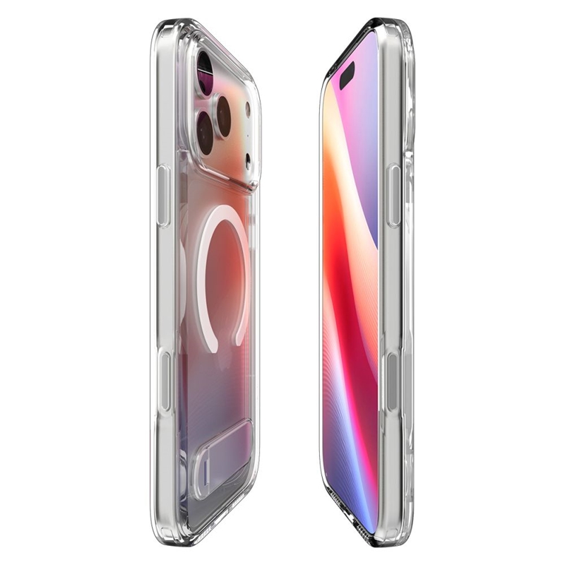 Spigen Ultra Hybrid S Mag MagSafe - Etui do iPhone 17 Pro (Clear/White)