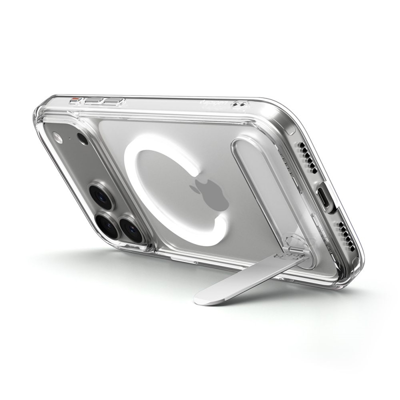Spigen Ultra Hybrid S Mag MagSafe - Etui do iPhone 17 Pro (Clear/White)