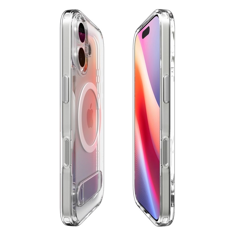 Spigen Ultra Hybrid S Mag MagSafe - Etui do iPhone 17 (Clear/White)