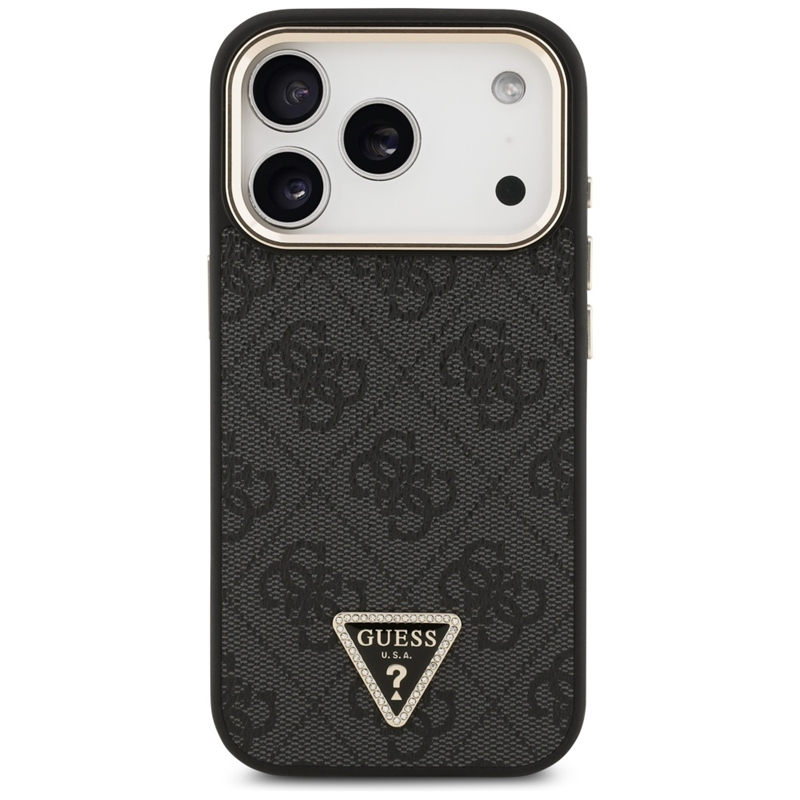 Guess 4G Triangle Logo MagSafe - Etui iPhone 17 Pro (czarny)