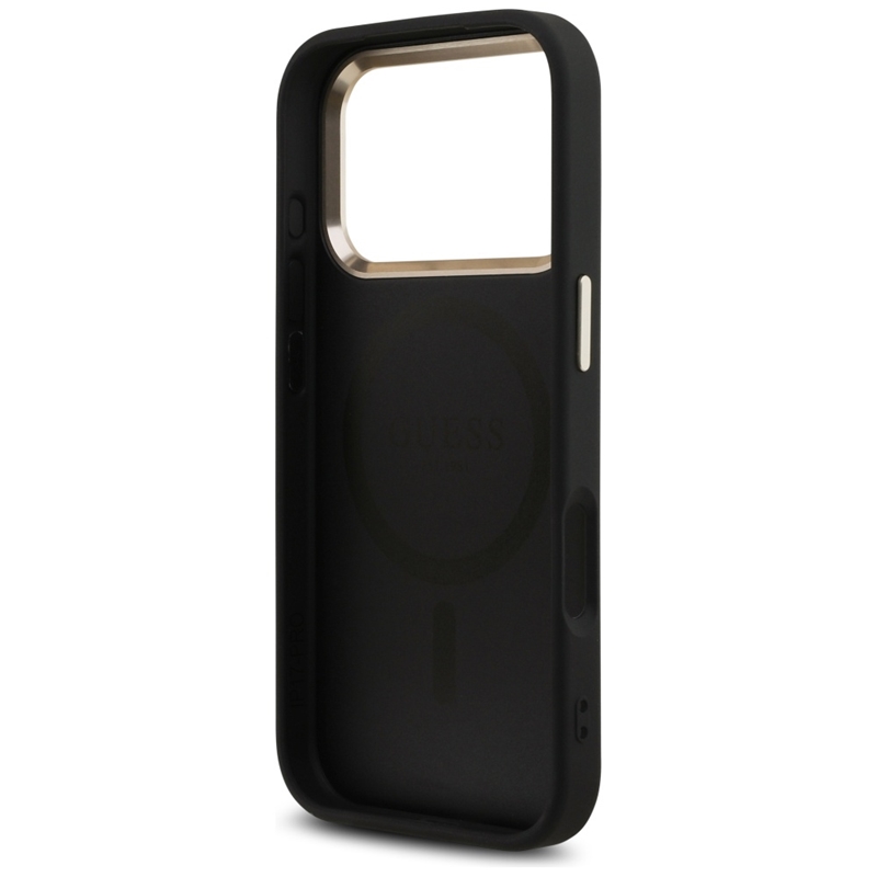 Guess 4G Triangle Logo MagSafe - Etui iPhone 17 Pro (czarny)