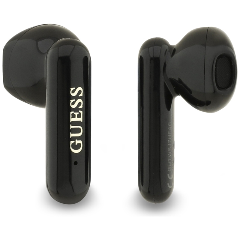 Guess 4G Metal Logo - Słuchawki Bluetooth TWS + etui ładujące (czarny)