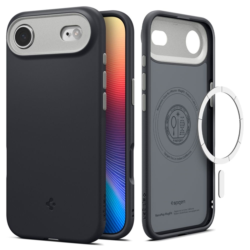 Spigen Nano Pop Mag MagSafe - Etui do iPhone Air (Black Sesame)