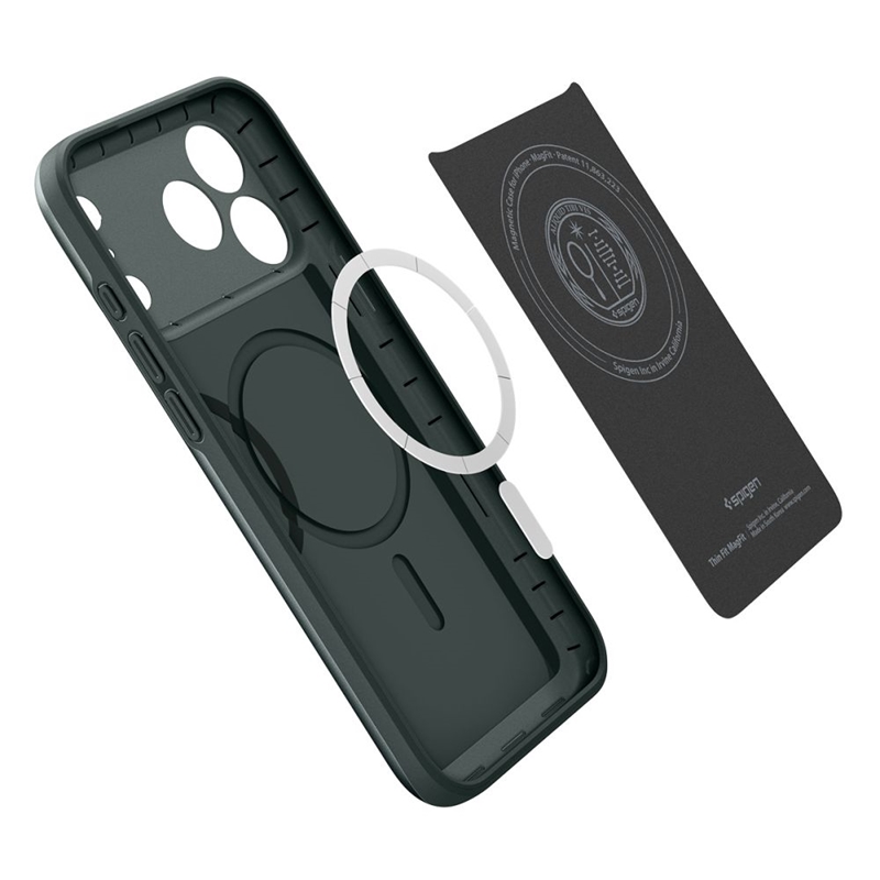 Spigen Thin Fit Mag MagSafe - Etui do iPhone 17 Pro Max (Abyss Green)