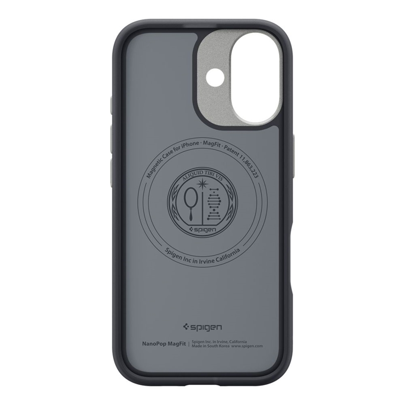 Spigen Nano Pop Mag MagSafe - Etui do iPhone 17 (Black Sesame)