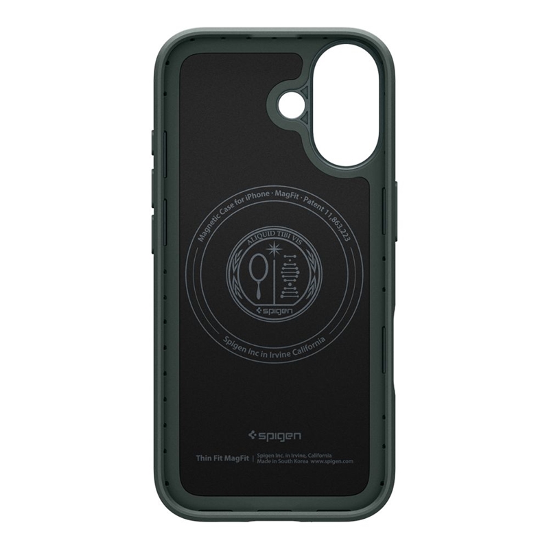 Spigen Thin Fit Mag MagSafe - Etui do iPhone 17 (Abyss Green)