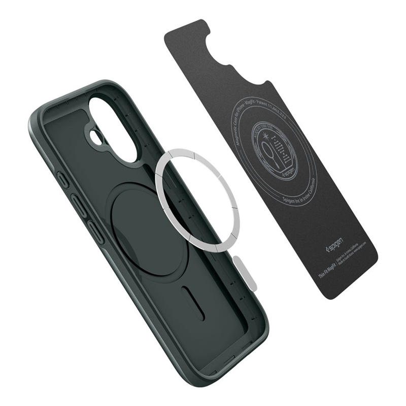Spigen Thin Fit Mag MagSafe - Etui do iPhone 17 (Abyss Green)