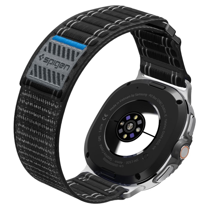 Spigen WBF0 Band - Pasek do Samsung Galaxy Watch 8 / 8 Classic 40 / 44 / 46 mm (Black)