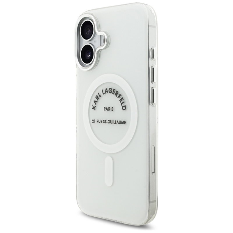 Karl Lagerfeld IML Karl RSG Logo MagSafe - Etui iPhone 17 (przezroczysty)