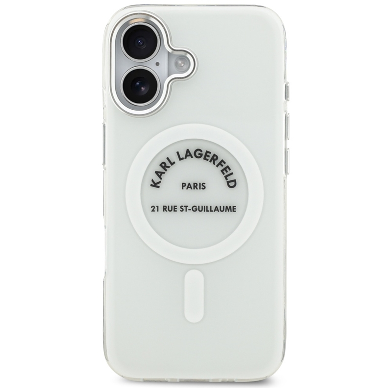 Karl Lagerfeld IML Karl RSG Logo MagSafe - Etui iPhone 17 (przezroczysty)