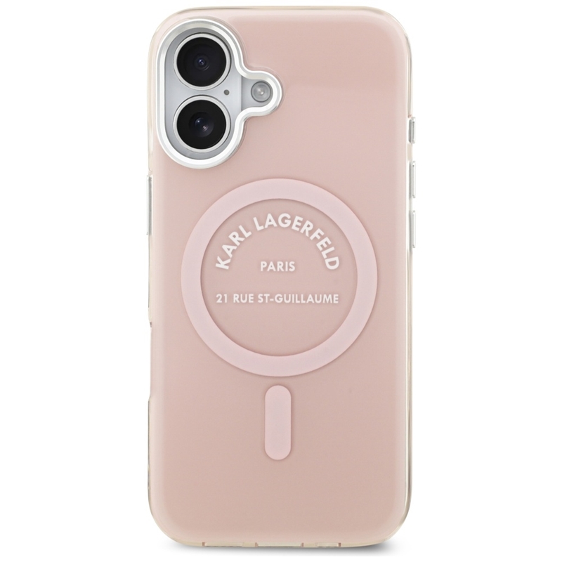 Karl Lagerfeld IML Karl RSG Logo MagSafe - Etui iPhone 17 (różowy)