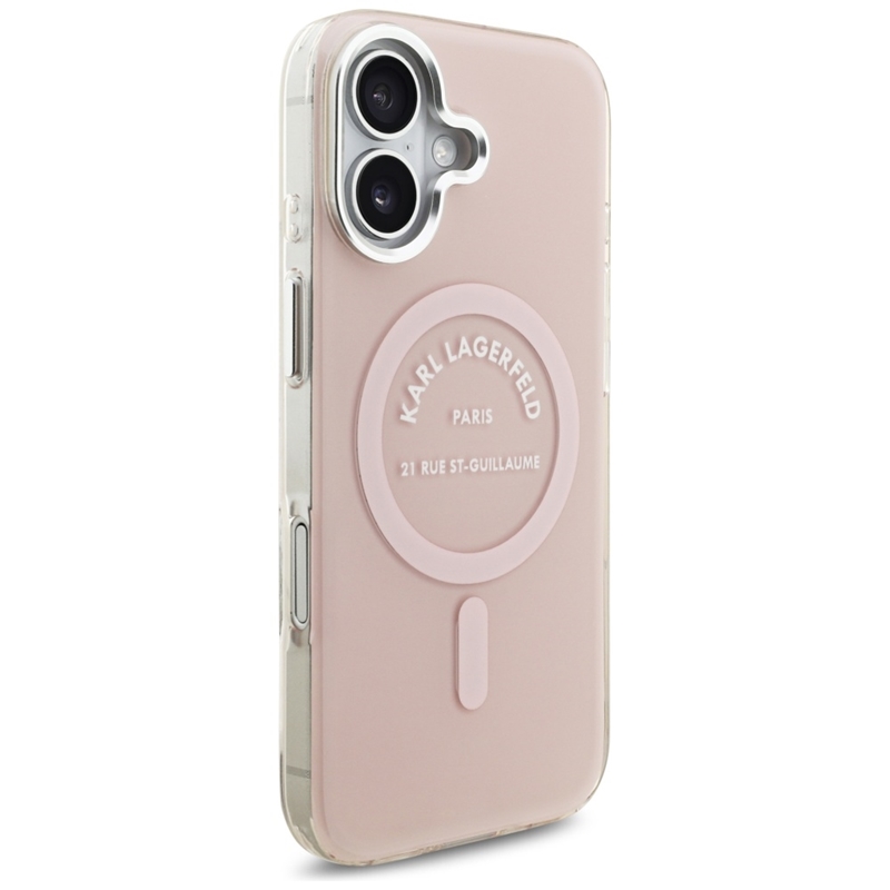Karl Lagerfeld IML Karl RSG Logo MagSafe - Etui iPhone 17 (różowy)