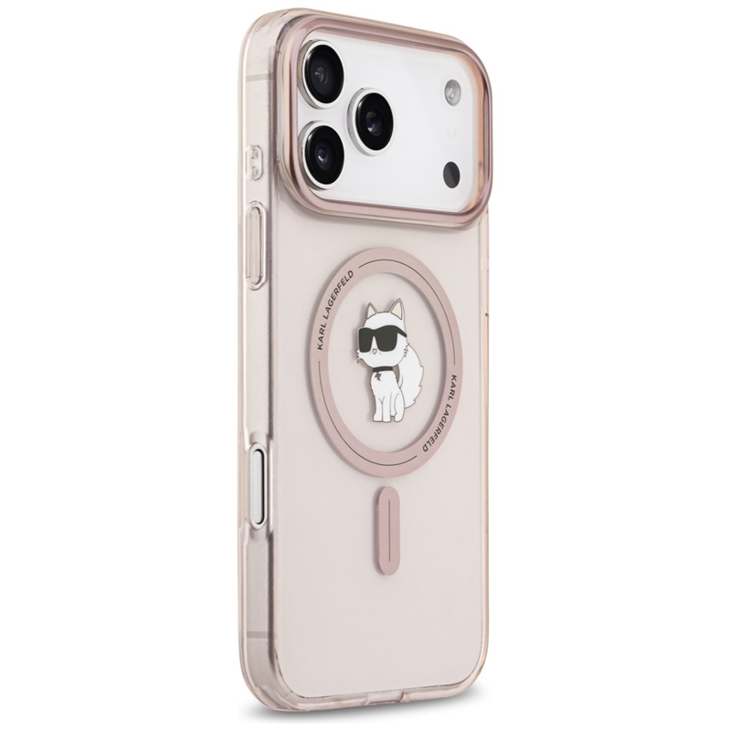 Karl Lagerfeld IML Choupette MagSafe - Etui iPhone 17 Pro Max (różowy)