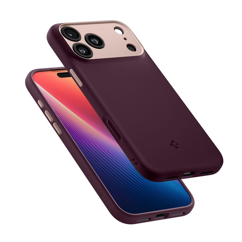 Spigen Nano Pop Mag MagSafe - Etui do iPhone 17 Pro (Burgundy Bean)