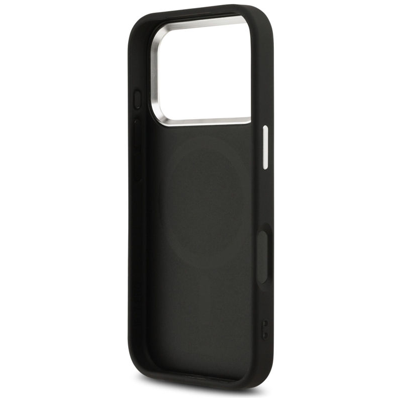 Karl Lagerfeld Initial & Metal Logo MagSafe - Etui iPhone 17 Pro (czarny)