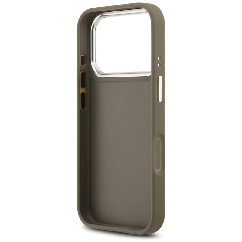 Guess Grained Big 4G Classic Logo - Etui iPhone 17 Pro (brązowy)