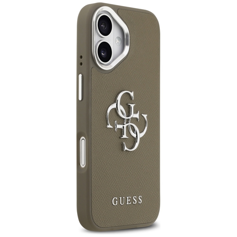 Guess Grained Big 4G Classic Logo - Etui iPhone 17 (brązowy)