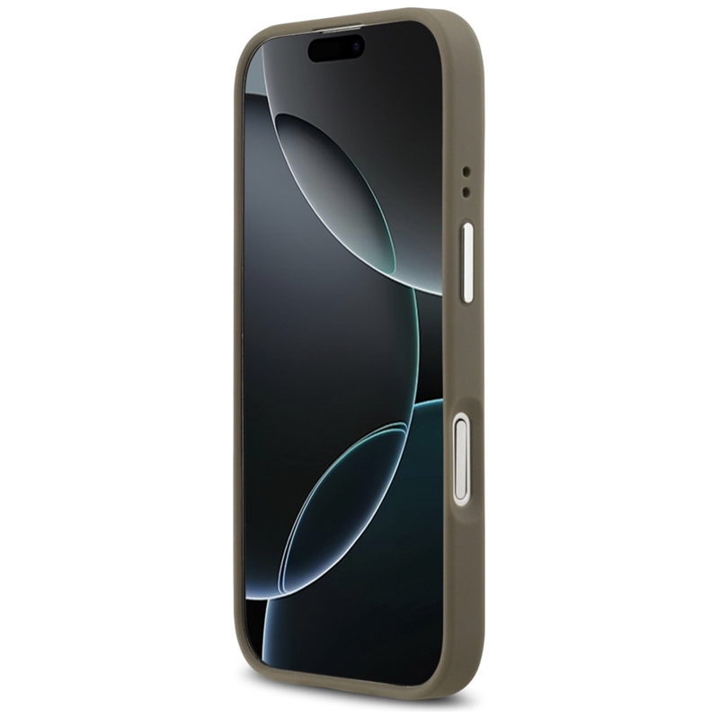 Guess Grained Big 4G Classic Logo - Etui iPhone 17 (brązowy)
