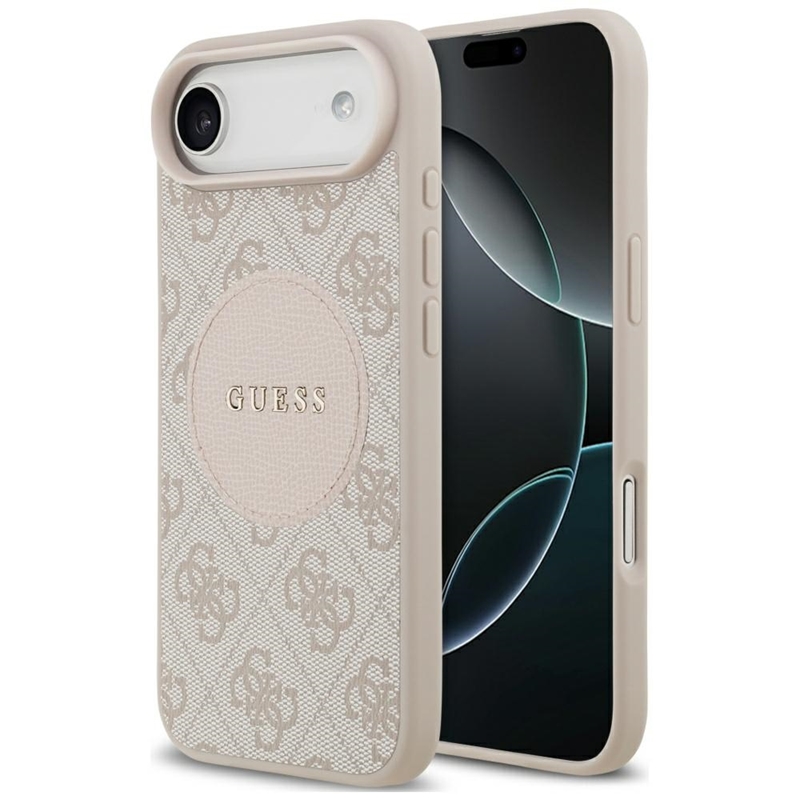 Guess 4G Circle Classic Logo MagSafe - Etui iPhone Air (różowy)