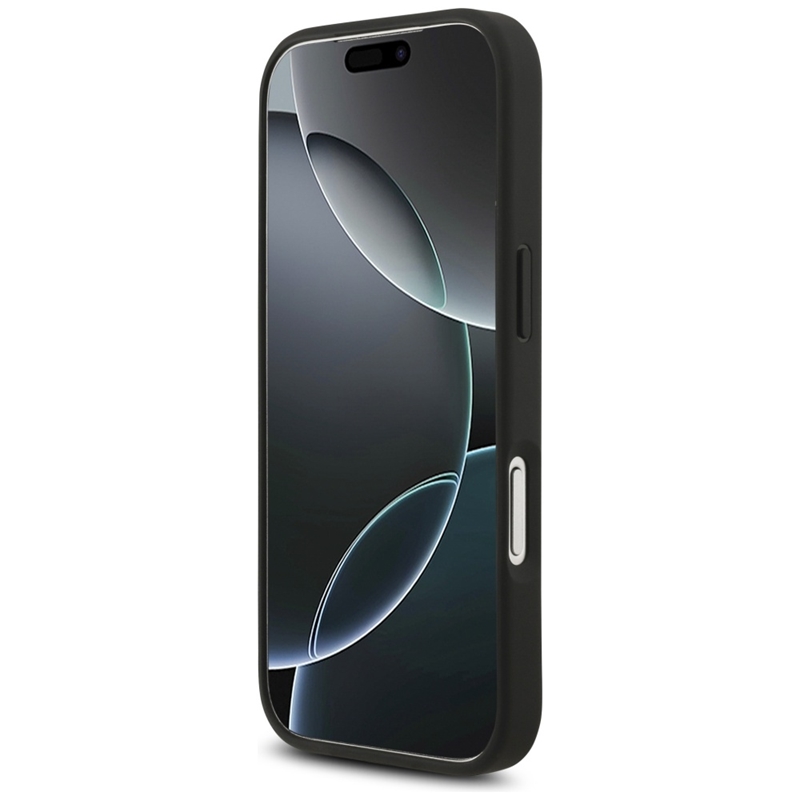 Guess 4G Circle Classic Logo MagSafe - Etui iPhone 17 Pro (czarny)