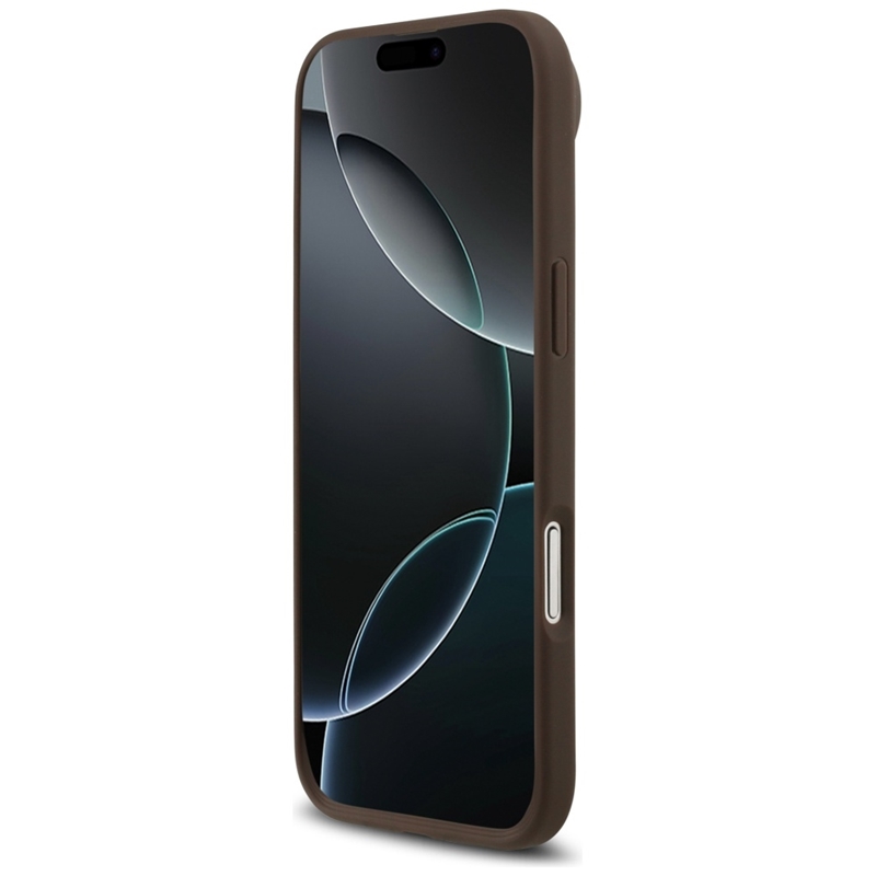 Guess 4G Circle Classic Logo MagSafe - Etui iPhone Air (brązowy)