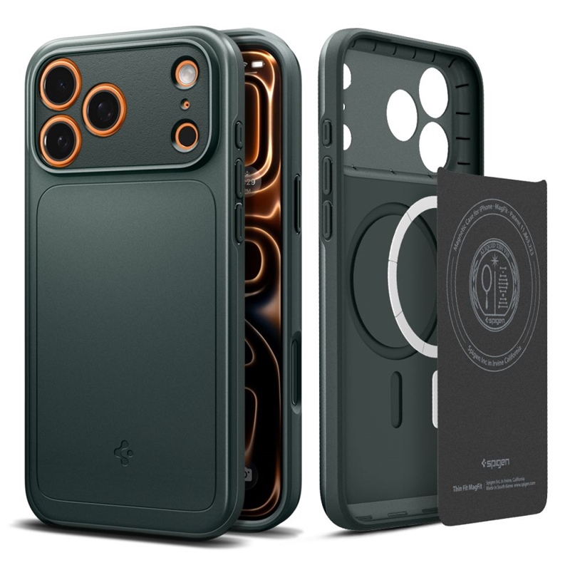 Spigen Thin Fit Mag MagSafe - Etui do iPhone 17 Pro Max (Abyss Green)