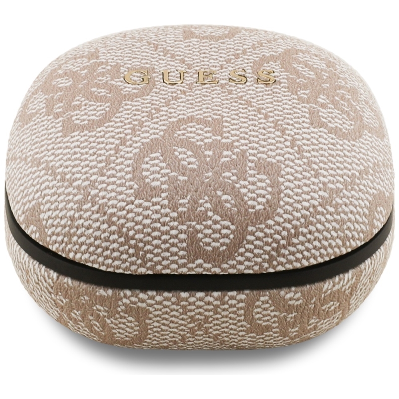 Guess 4G Classic Metal Logo - Słuchawki Bluetooth TWS ENC + etui ładujące (różowy)