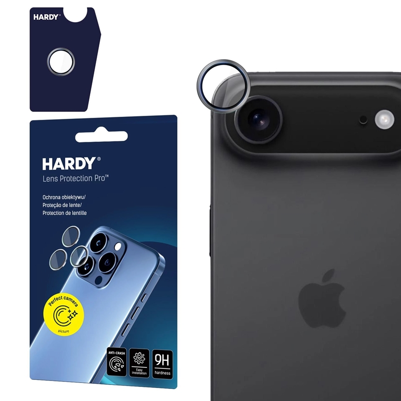 3mk HARDY Lens Protection Pro - Szkło na obiektyw aparatu iPhone Air (Titanium Gray)