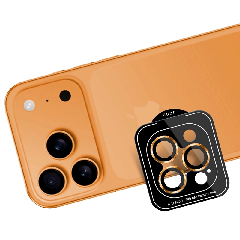 3mk Lens Protection Pro - Szkło na obiektyw aparatu iPhone 17 Pro / iPhone 17 Pro Max (Orange)
