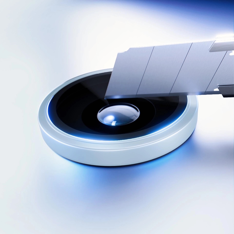 3mk HARDY Lens Protection Pro - Szkło na obiektyw aparatu iPhone 17 Pro / iPhone 17 Pro Max (Ocean Blue)