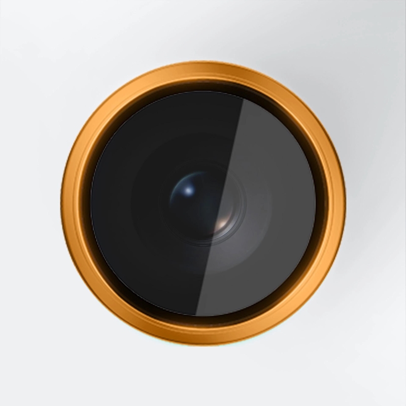 3mk HARDY Lens Protection Pro - Szkło na obiektyw aparatu iPhone 17 Pro / iPhone 17 Pro Max (Orange)