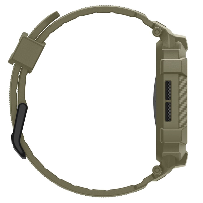 Spigen Rugged Armor Pro V2 – Pasek z obudową do Apple Watch 10 / 11 46 mm (Vintage Khaki)