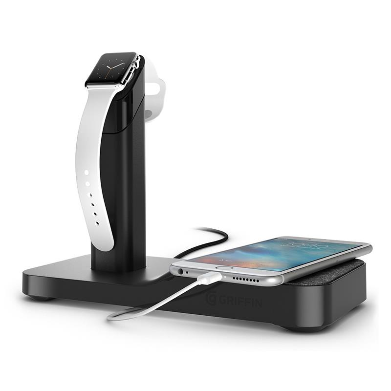 Griffin WatchStand Powered Charging Station - Stacja dokująca do Apple Watch & iPhone & iPad (czarny) Griffin WatchStand Powered Charging Station - Stacja dokująca do Apple Watch & iPhone & iPad (czarny)