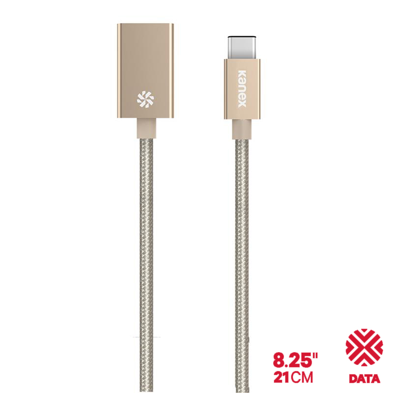 Kanex przejściówka DuraBraid™ Aluminium z USB-C na USB 3.0 typ A (Gold)