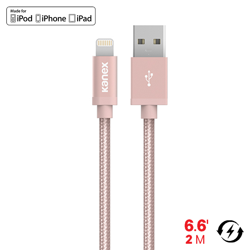 Kanex MiColor Premium Lightning - Kabel MFi z Lightning do USB, 2 m (Rose Gold) Kanex MiColor Premium Lightning - Kabel MFi z Lightning do USB, 2 m (Rose Gold)