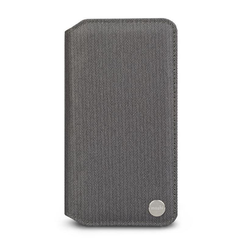 Moshi Overture - Etui iPhone XR z kieszenią na karty + stand up (Herringbone Gray) Moshi Overture - Etui iPhone XR z kieszenią na karty + stand up (Herringbone Gray)