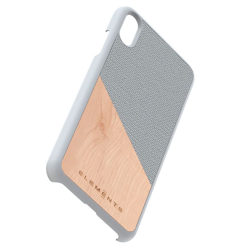 Nordic Elements Original Hel - Drewniane etui iPhone Xs Max (Light Grey)