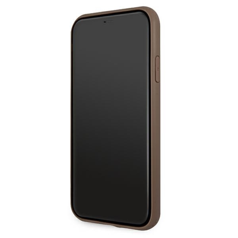 Guess 4G Printed Stripe - Etui iPhone 11 (brązowy)