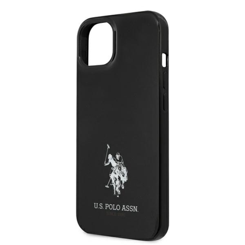 US Polo Assn Horses Logo - Etui iPhone 13 mini (czarny)