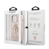 Guess 4G Big Metal Logo - Etui iPhone 13 Pro Max (różowy)