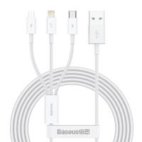 Baseus Superior Series - Kabel połączeniowy USB-C do Lightning / USB-C / micro USB 3,5A 1,2m (biały) Baseus Superior Series - Kabel połączeniowy USB-C do Lightning / USB-C / micro USB 3,5A 1,2m (biały)