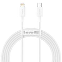 Baseus Superior Series - Kabel połączeniowy USB-C do Lightning PD 20W 2m (biały) Baseus Superior Series - Kabel połączeniowy USB-C do Lightning PD 20W 2m (biały)