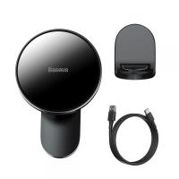 Baseus Big Energy - Uchwyt samochodowy z ładowarką indukcyjną MagSafe 15 W (czarny) Baseus Big Energy - Uchwyt samochodowy z ładowarką indukcyjną MagSafe 15 W (czarny)
