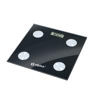 Alpina – Inteligentna waga z analizatorem składu ciała BMI, bluetooth, aplikacja (czarny) Alpina – Inteligentna waga z analizatorem składu ciała BMI, bluetooth, aplikacja (czarny)
