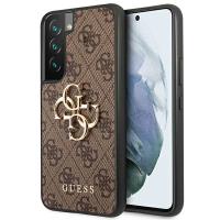 Guess 4G Big Metal Logo - Etui Samsung Galaxy S22 (brązowy)